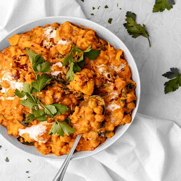Creamy Chickpea Hommus Curry (makes 4 servings) – SSS Foods