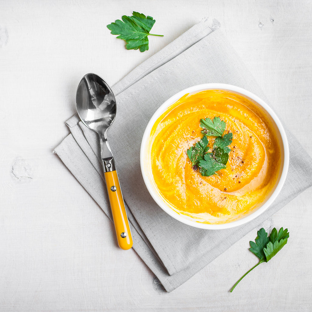 Vegan Pumpkin Soup with Hommus (makes 6 serves) – SSS Foods